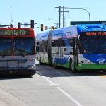 Swift_passing_Everett_Transit_bus_at_Everett_Station