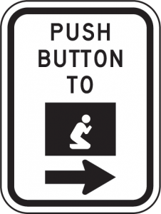 Push button to beg