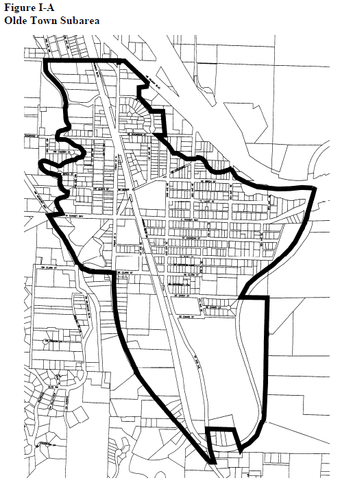 Olde Town subarea plan. (City of Issaquah)
