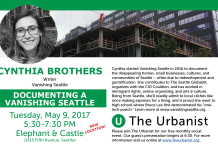 Next Urbanist Meetup Is Tuesday, May 9th