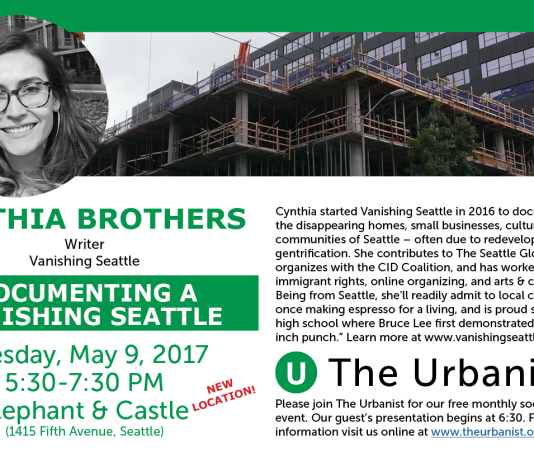 Reminder: Next Urbanist Meetup Is Tomorrow, May 9th