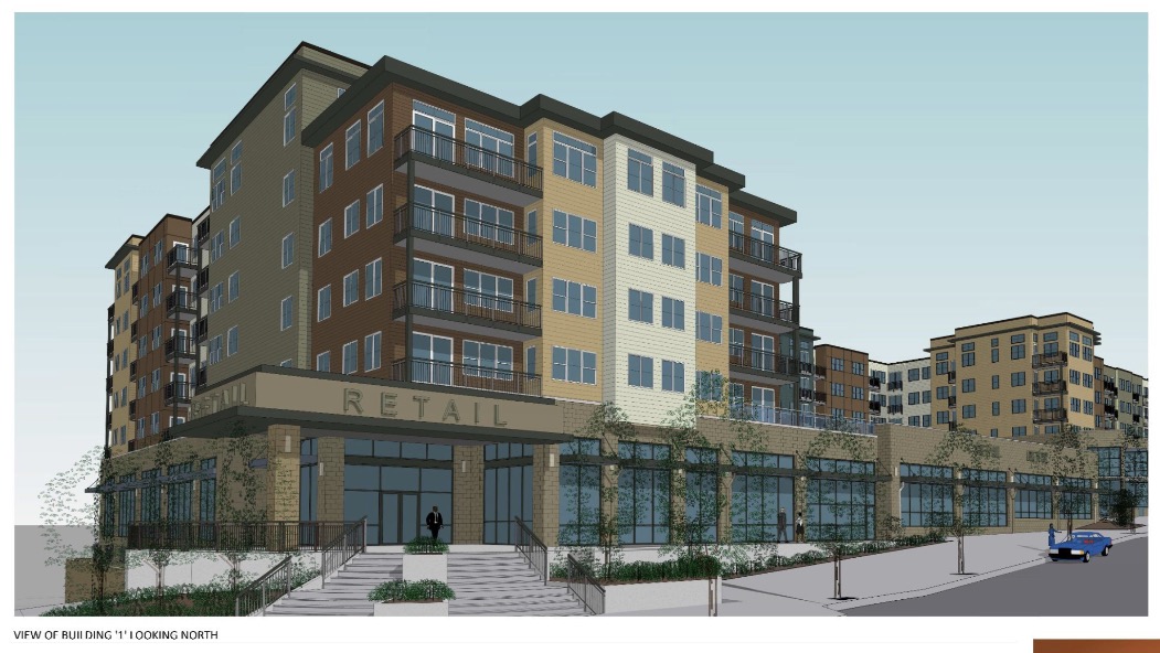 Rendering of a Gateway TOD building to be constructed. (City of Mountlake Terrace / Veer Architecture)
