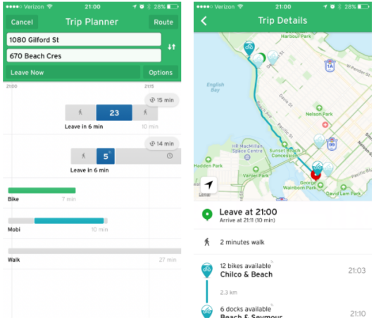 Newest Transit App Version 4.2 Integrates Modes Seamlessly