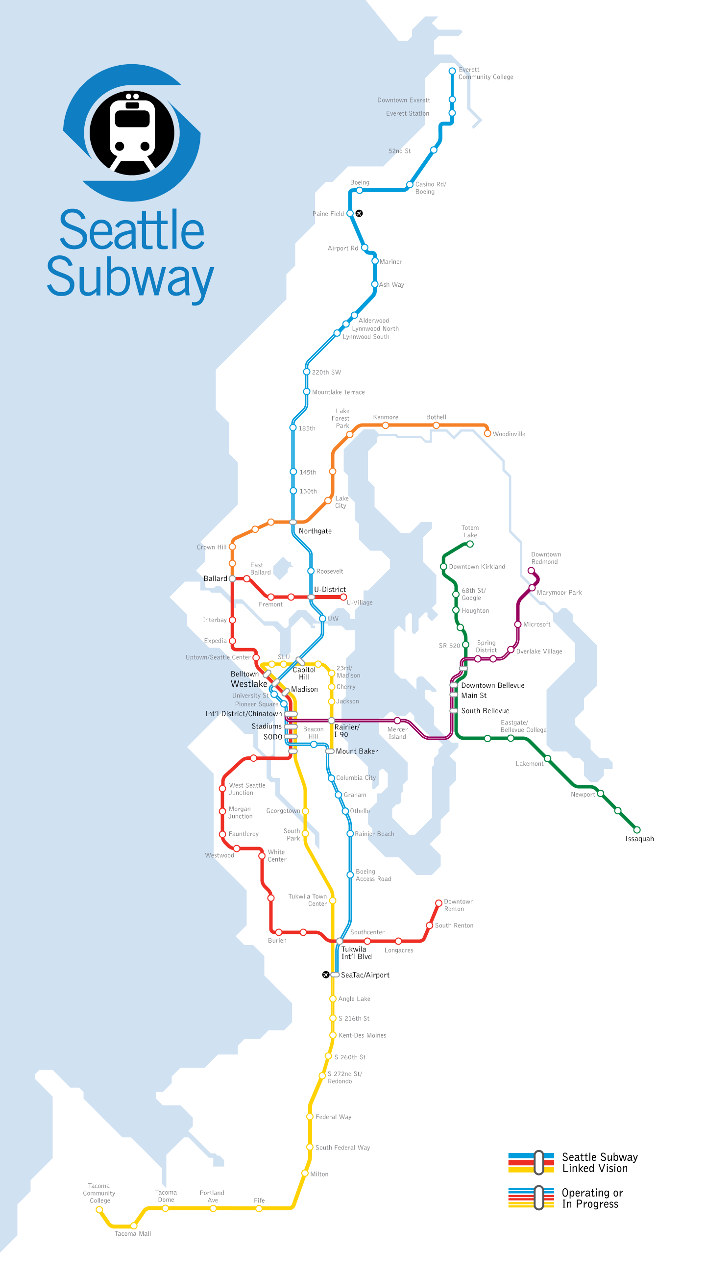 1988 Metro Transit Map Details, Seattle, Detailed maps incl…