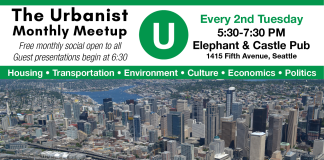Next Urbanist Meetup is Tomorrow, September 12