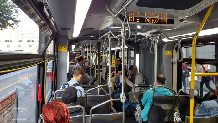Route 8 is plagued by crowding and congestion. (Photo by Doug Trumm)
