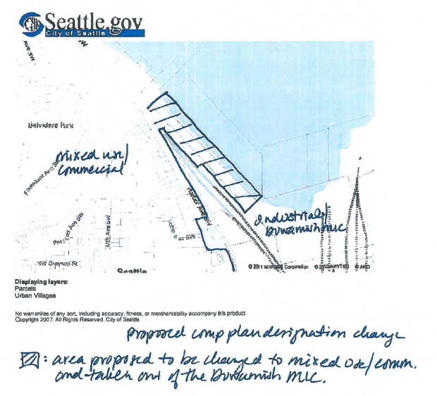 Pier One property in West Seattle. (City of Seattle)