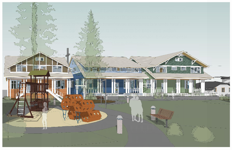 Conceptual design of the development. (Nieman Taber / City of Seattle)