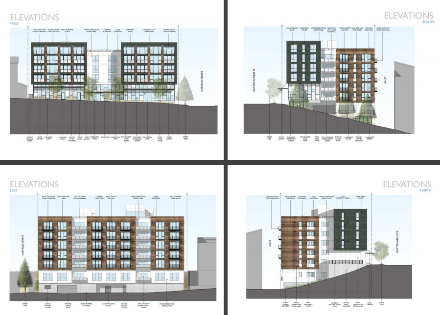 Proposed renderings of the 1600 Dexter Ave N development. (NK Architects)