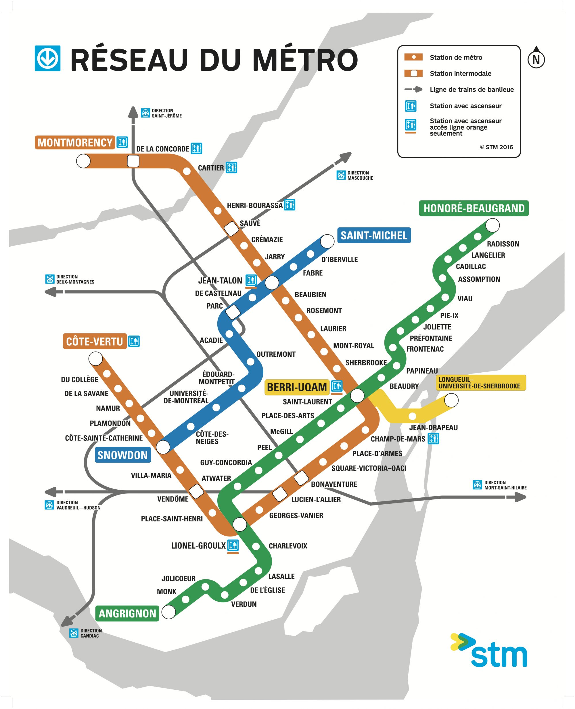 Montreal Underground City Map