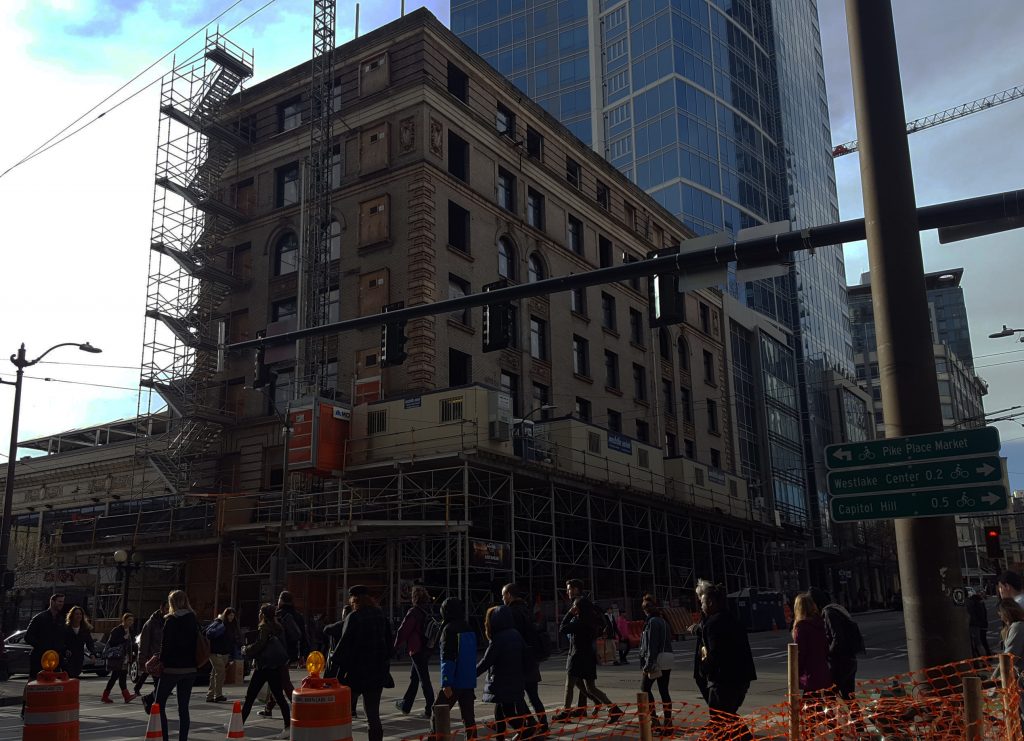 The State Hotel is currently being renovated. (Photo by author)