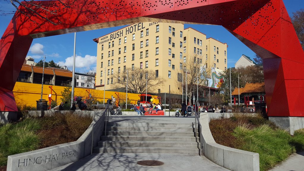 The newly opened expansion of Hing Hay Park. (Photo by author)