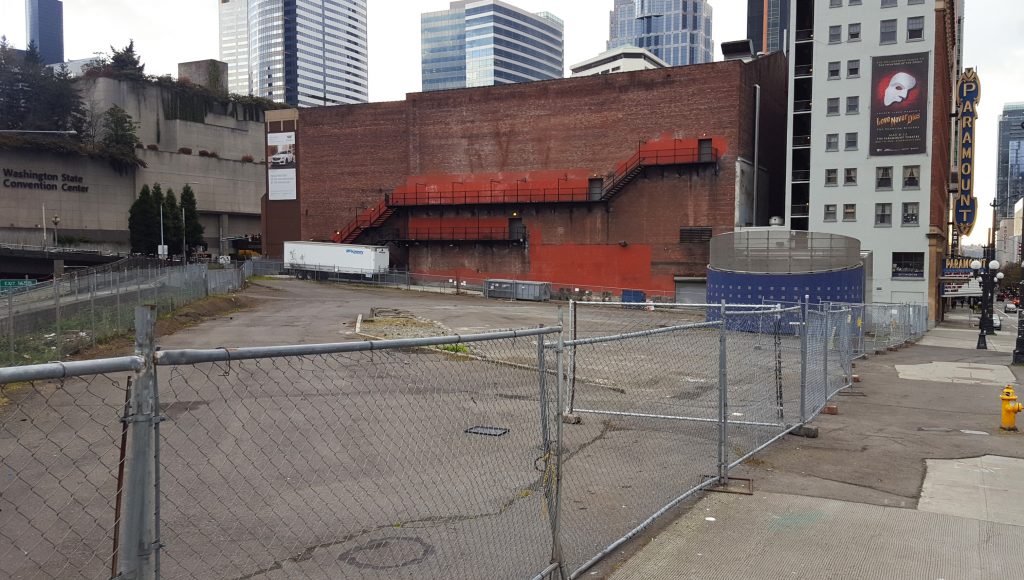 The Sound Transit site on Pine Street. (Photo by author)