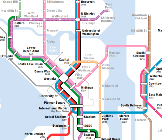 Seattle Subway Drops New Expansion Map Hoping to Guide ST3 Alignments