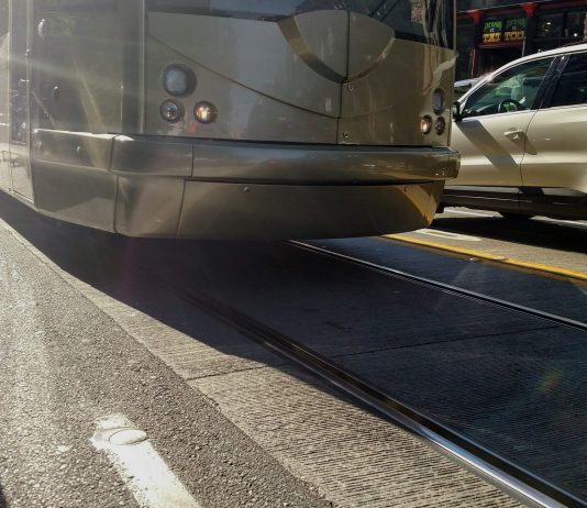 Mayor Durkan Claims Streetcar Won’t Fit Tracks Despite All Evidence to the Contrary Seattle Streetcar in Pioneer Square.