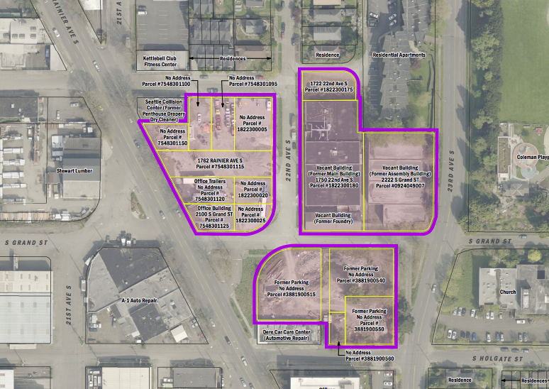 Designated Redevelopment Opportunity Zone properties. (City of Seattle)