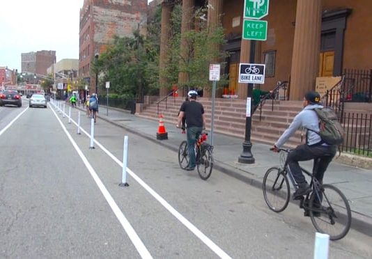 Sunday Video: Jersey City Experiments With Its First Protected Bike Lane