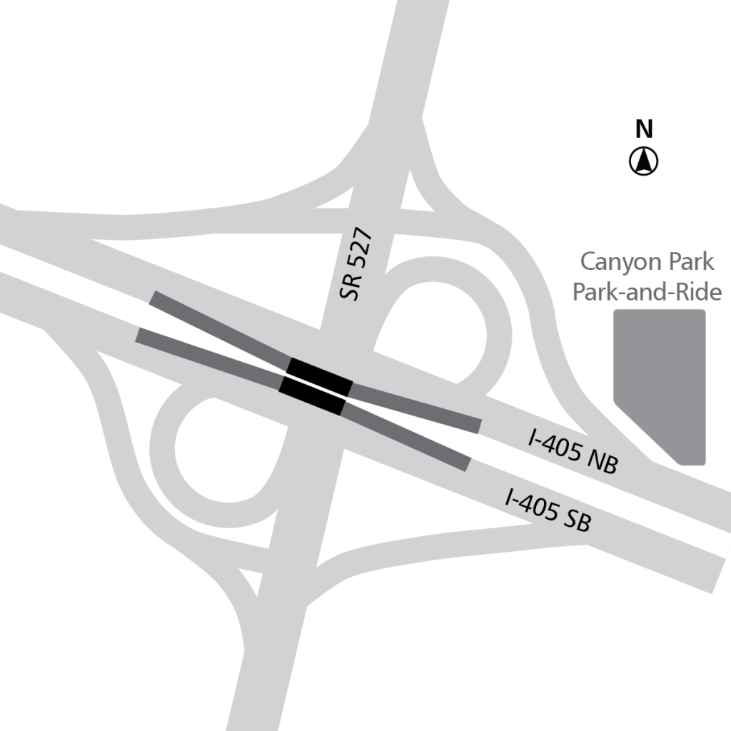 Black: BRT stations. Dark grey: new slip lanes to and from ETLs for BRT stations.