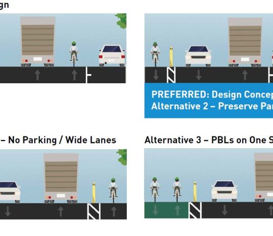 Fremont’s N 34th St Bike Lane Upgrade Downgraded to Keep On-Street Parking