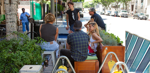 The People St Program aims to involve communities in transforming and embellishing the 7,500 miles of Los Angeles city streets. (Photo credit: People St)