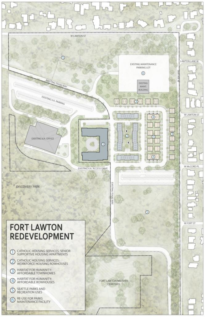 The Fort Lawton redevelopment plan. (City of Seattle)