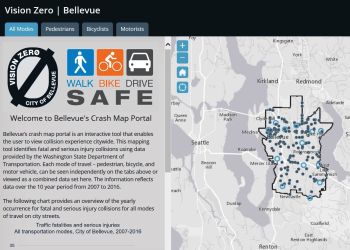 Crash Map Portal. (City of Bellevue)