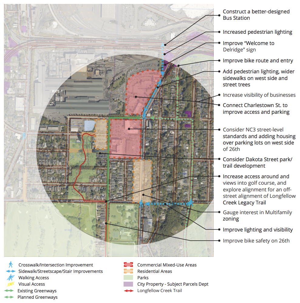 Ideas to improve the Andover Junction area. (City of Seattle)