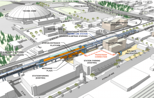 Sound Transit Drops Tacoma Dome Link Station Renderings for Early Scoping