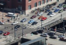 Vote for Seattle’s Worst Intersection: 2019 (Round 3) 4th and Jackson tilt shift photo