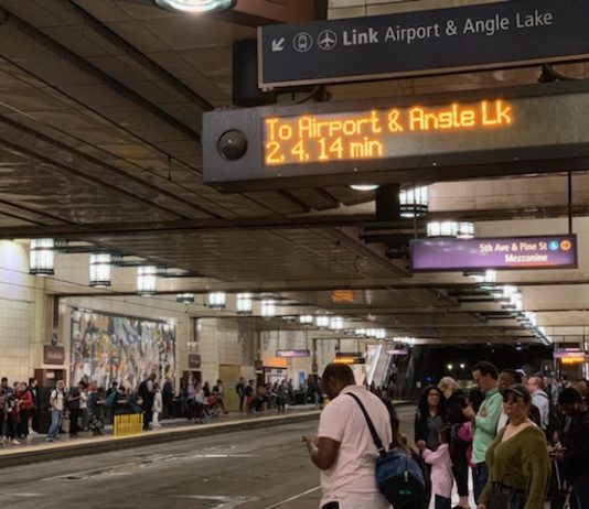 Sound Transit Launches New Link Real-Time Arrival Information at Stations