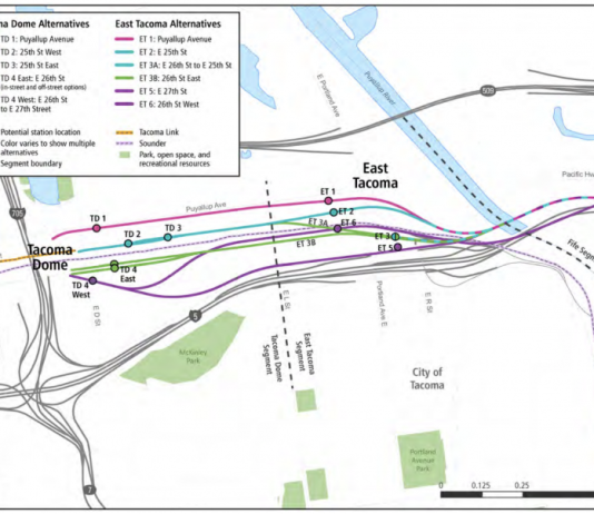 Sound Transit Closing In on Tacoma Dome, Ballard, and West Seattle Options to Make EIS Cut