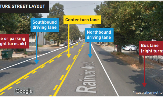 Short Bus Lanes Roll Out on Rainier Avenue This Weekend
