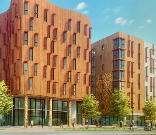 Housing Notes: Africatown Plaza Breaks Ground, Built-to-Rent Single-Family Home Boom, and Living Office Building