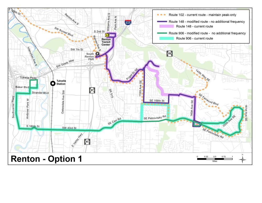 Option 1 for the Fairwood area. (King County)