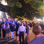 Crowded Street during 2015 Pike St Pilot