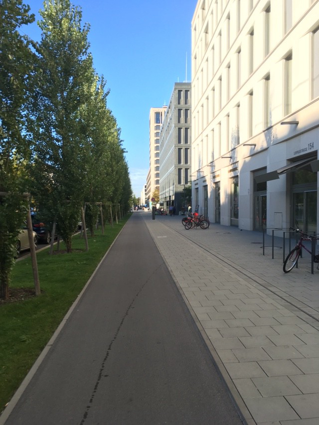 Bike lane on an arterial street. Swoon. (Mike Eliason)