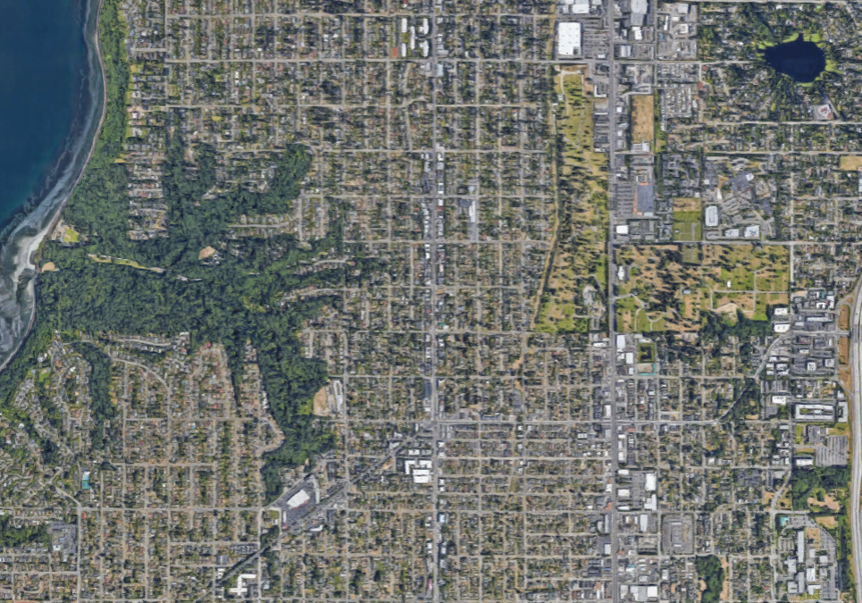 Aerial of North Seattle.