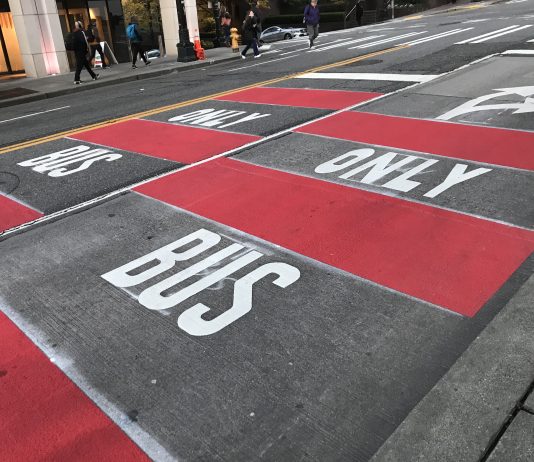 First Bus Lane and Queue Jump Coming to Olympia