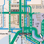 Seattle Transit Map in U District
