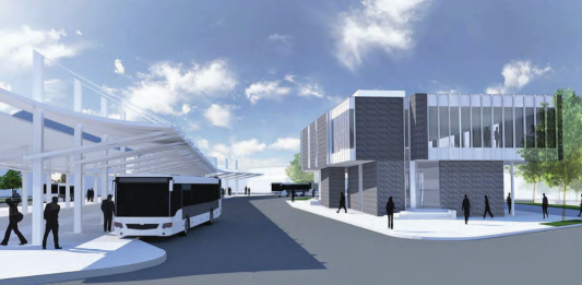 The new and improved Olympia Transit Center is expected to open soon. (Credit: Intercity Transit)