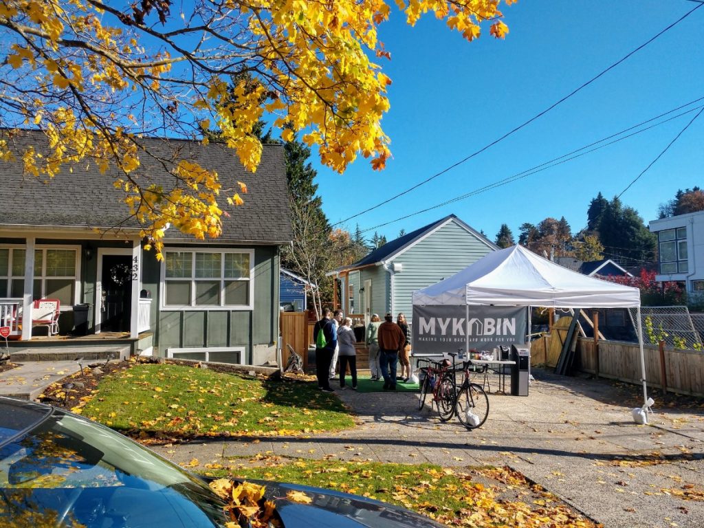 The October MyKabin open house at the Cunningham house drew plenty of interest.