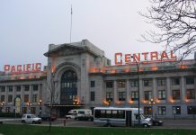Amtrak Cascades Could Get Customs Preclearance in Canada Shaving At Least 10 Minutes Off Trip Pacific Central Station in Vancouver is the port of entry for Amtrak Cascades trips. (Photo by Nkocharh, Wikimedia Commons)