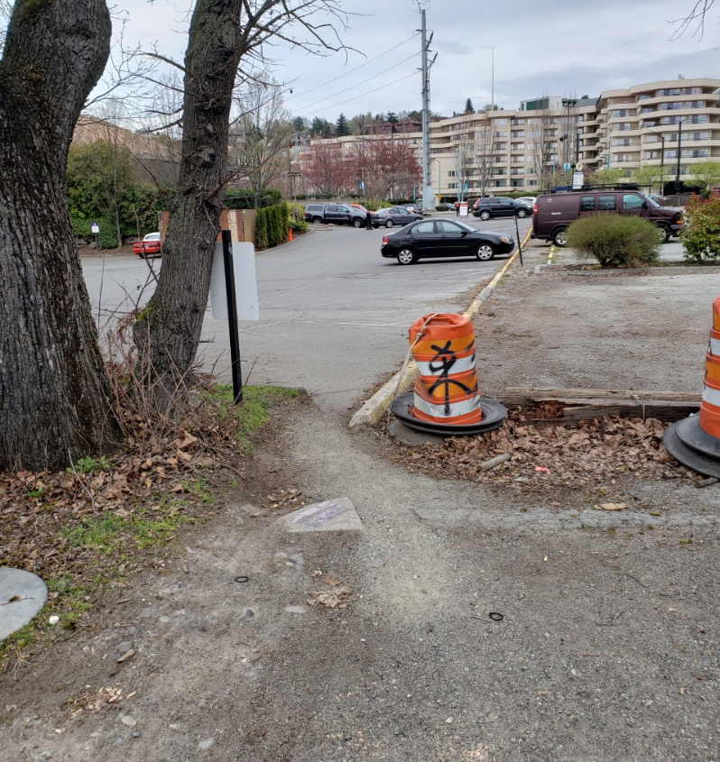 South Lake Union's premiere East/West cycle track. (Photo by Liam Tevlin)