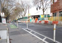 Arena’s Protected Bike Lane Component Features a Zigzag and a Dead End