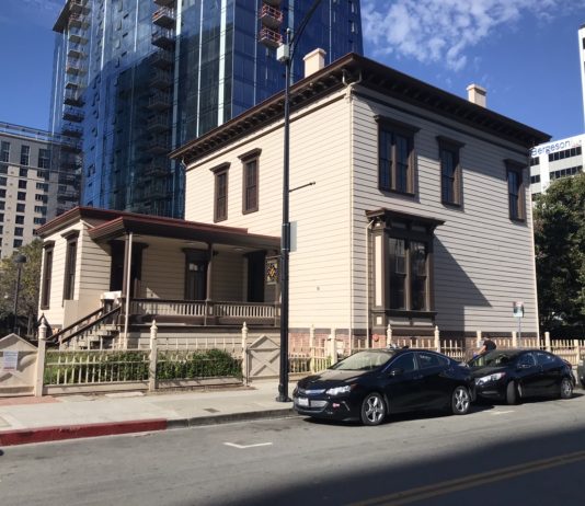 What We’re Reading: Cars Are Very Expensive, Basic Cities, and Toyota’s City Visions Historic Thomas Fallon House juxtaposed by new highrise San Jose.