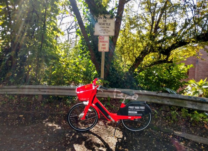 JUMP is the only bikeshare operator in Seattle as of 2020. (Photo by author)