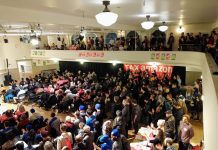 Tax Amazon and Fund Social Housing, Sawant Urges at Inaugural Rally Washington Hall was filled to the brim with Sawant supporters. (Photo by Doug Trumm)