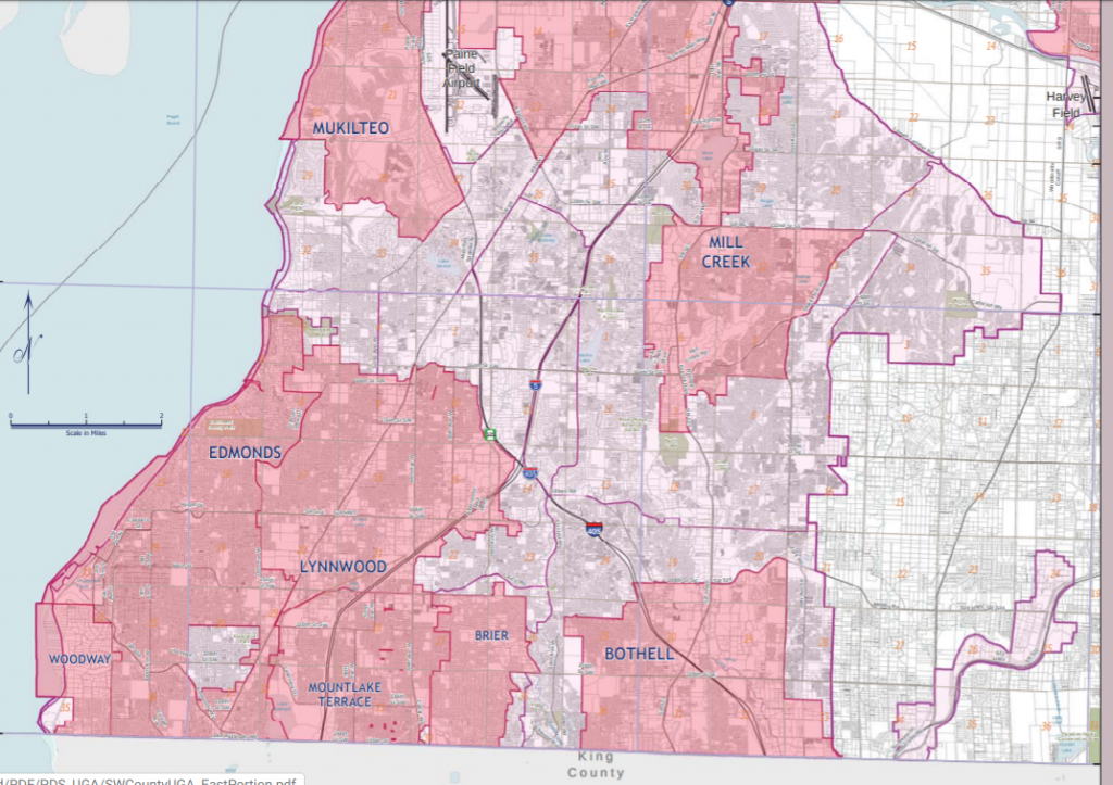 Snohomish County studied expanding the boundary of the Southwest Urban Growth Area. (Snohomish County)