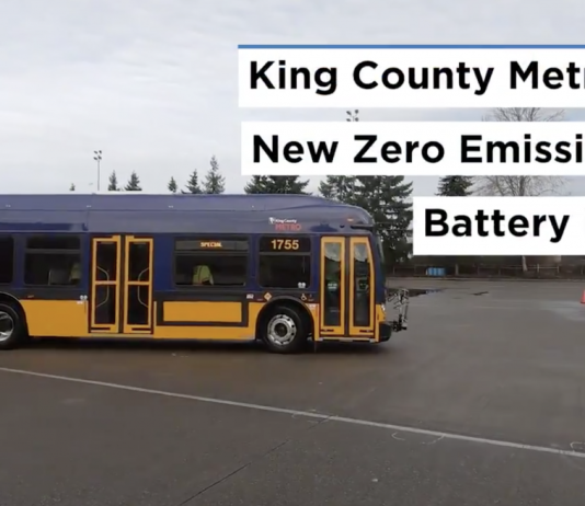 King County Purchases 40 Battery-Powered Buses and Ponders Full Electrification by 2035 Metro's new 60-foot articulated battery-electric bus. (King County)