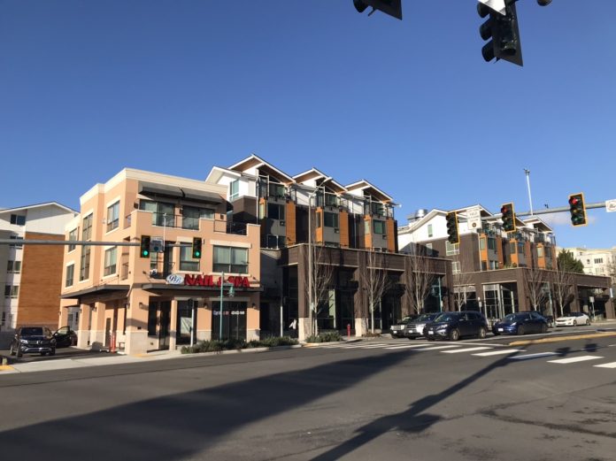 Contemporary development in Downtown Kirkland.